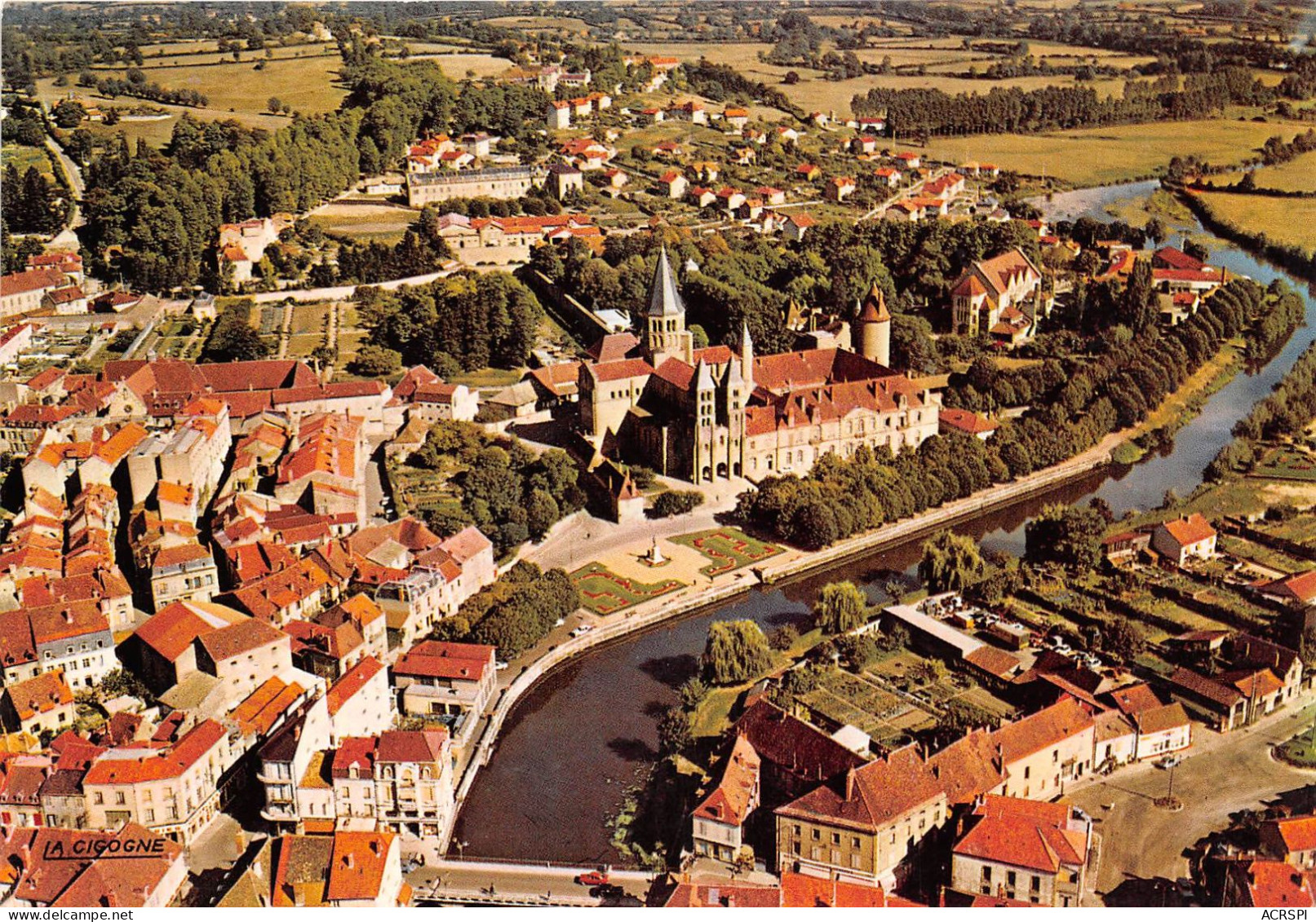 PARAY LE MONIAL Vue Generale Si La Bourbince Portait Batiaux 8(scan Recto-verso) MA2271 - Paray Le Monial