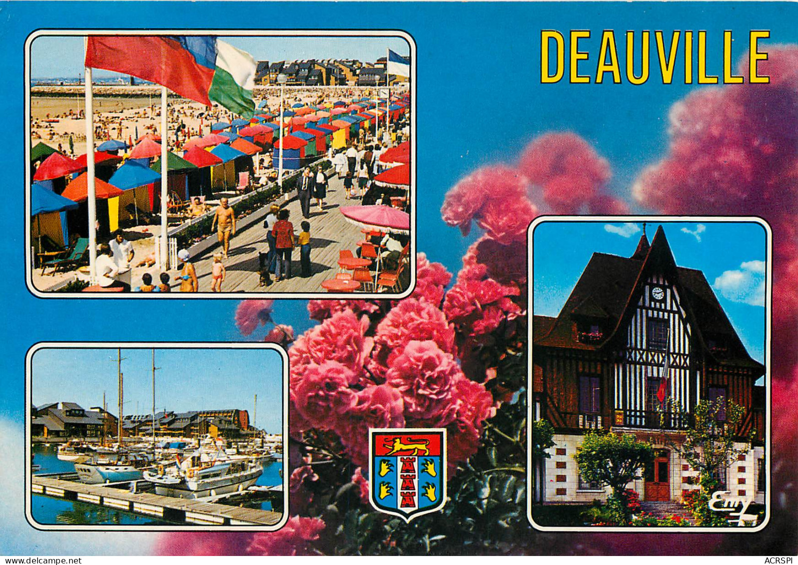 DEAUVILLE Les Planches Port Deauville L Hotel De Ville 15(scan Recto-verso) MB2387 - Deauville