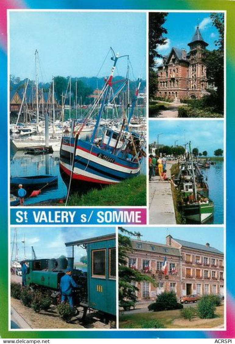 SAINT VALERY SUR SOMME   Le Port Le Petit Train Les Quais L'hotel De Ville   39 (scan Recto-verso)MA2269Ter - Saint Valery Sur Somme