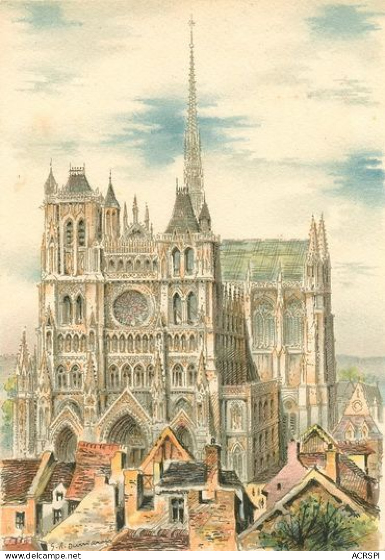 AMIENS La Cathedrale  Vue Du Beffroi Par S.A DUMARAIS  9   (scan Recto-verso)MA2269Bis - Amiens