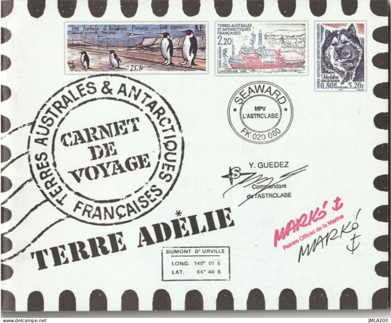 TAAF  2001 N° 308 - 321 Carnet De Voyage Terre ADELIE Neuf ** - Booklets