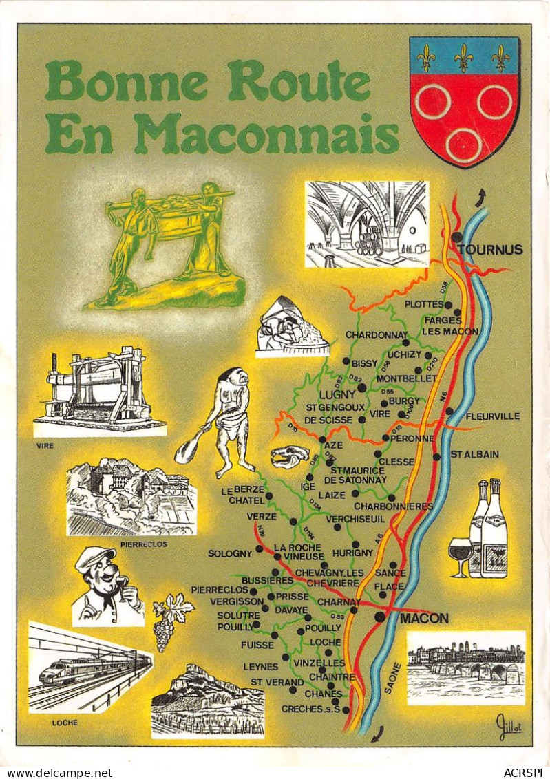 CIRCUIT TOURISTIQUE EN MACONNAIS Region Reputee Pour Les Vins 4(scan Recto-verso) MA2269 - Macon