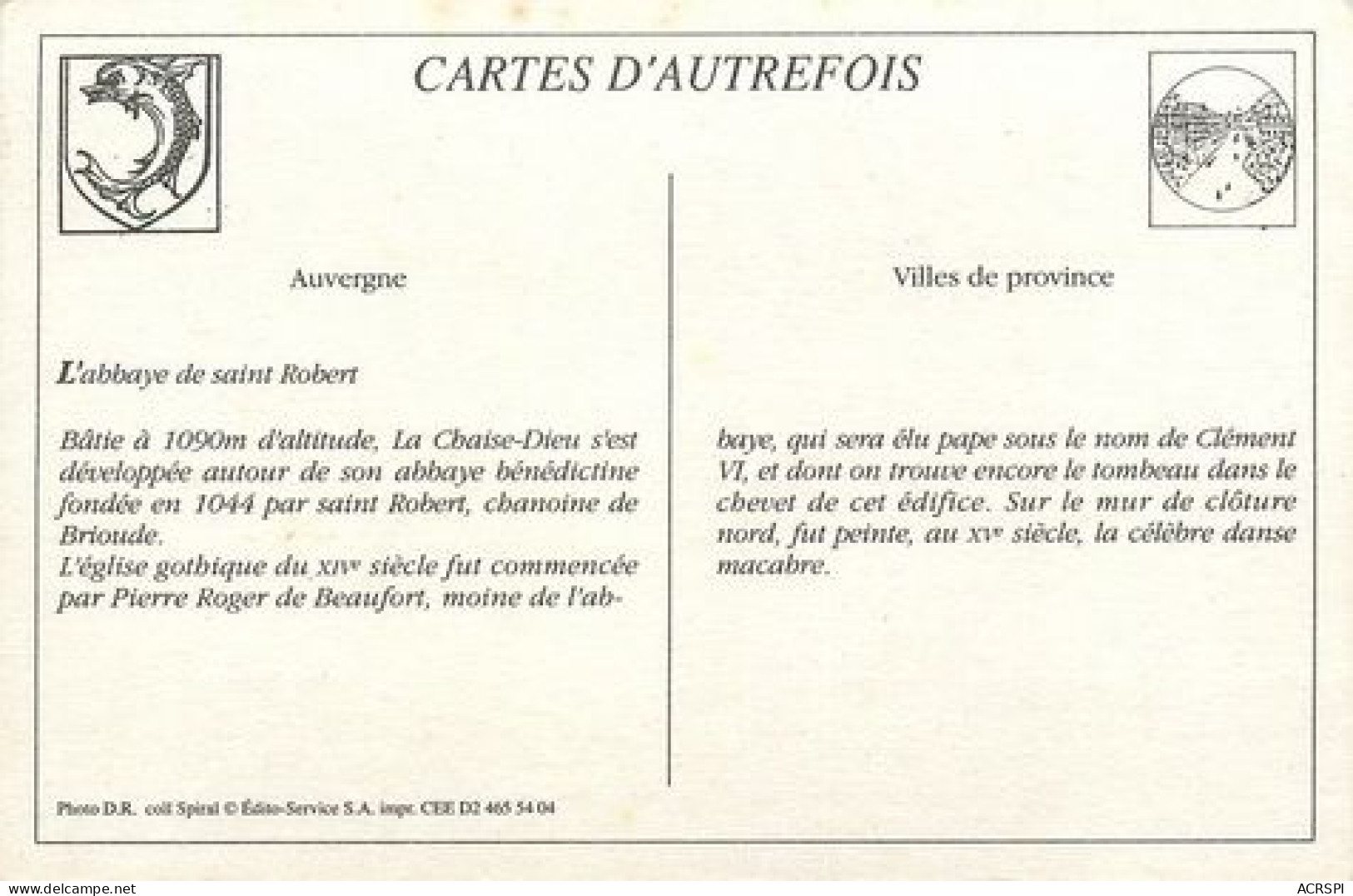 LA CHAISE DIEU Les Cloitres  50  (scan Recto-verso)MA2268Ter - La Chaise Dieu