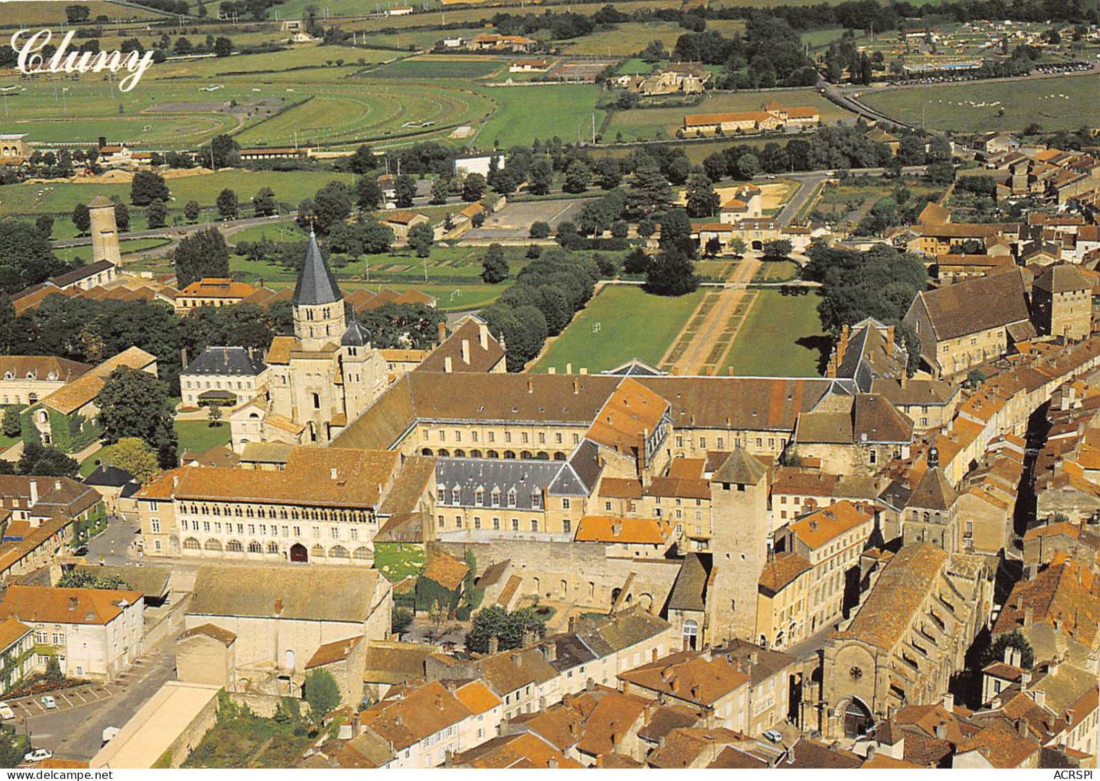 CLUNY Ville D Art Et D Histoire Vue Aerienne De L Abbaye 5(scan Recto-verso) MA2269 - Cluny