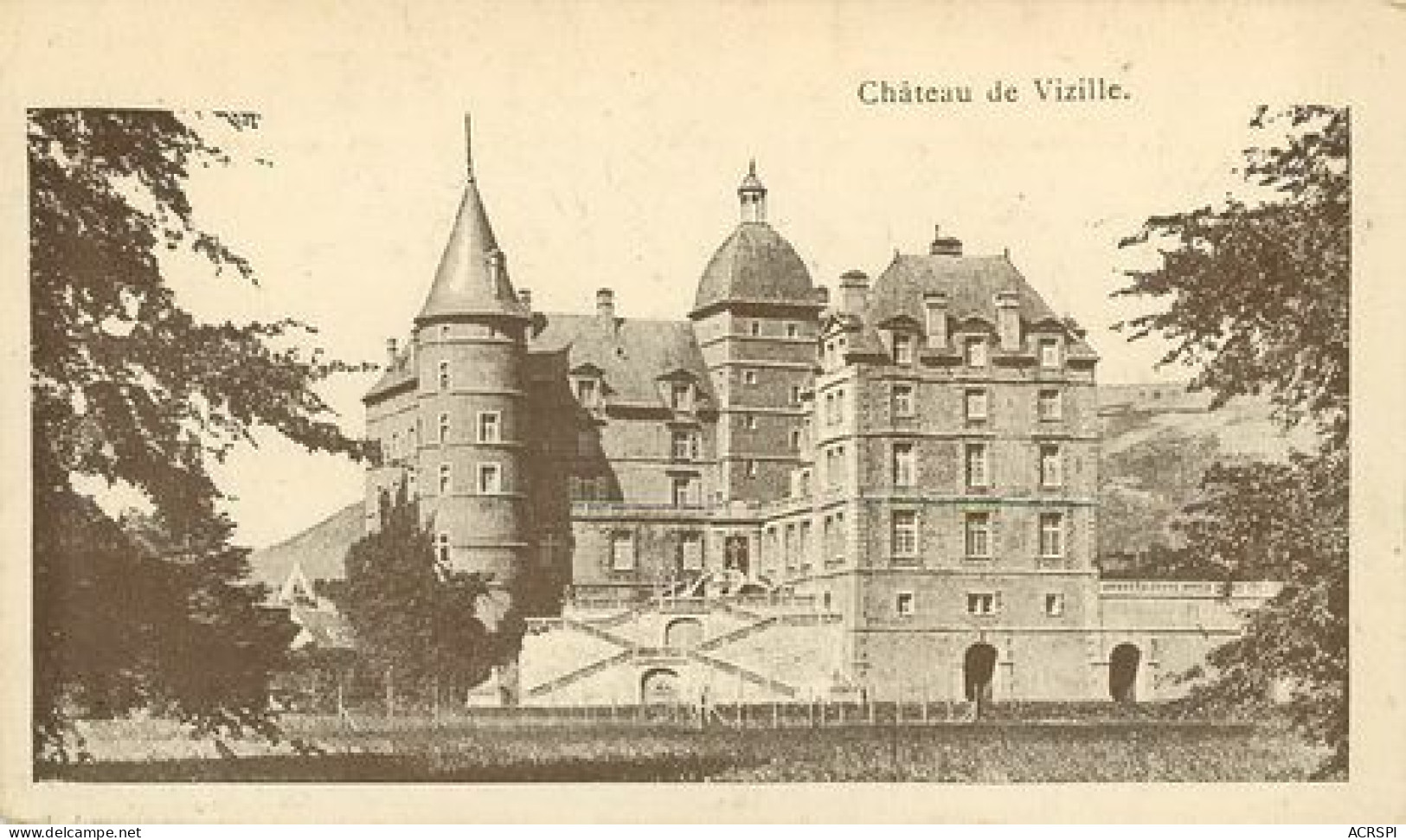 VIZILLE Le Chateau Les Escaliers  4   (scan Recto-verso)MA2268Ter - Vizille