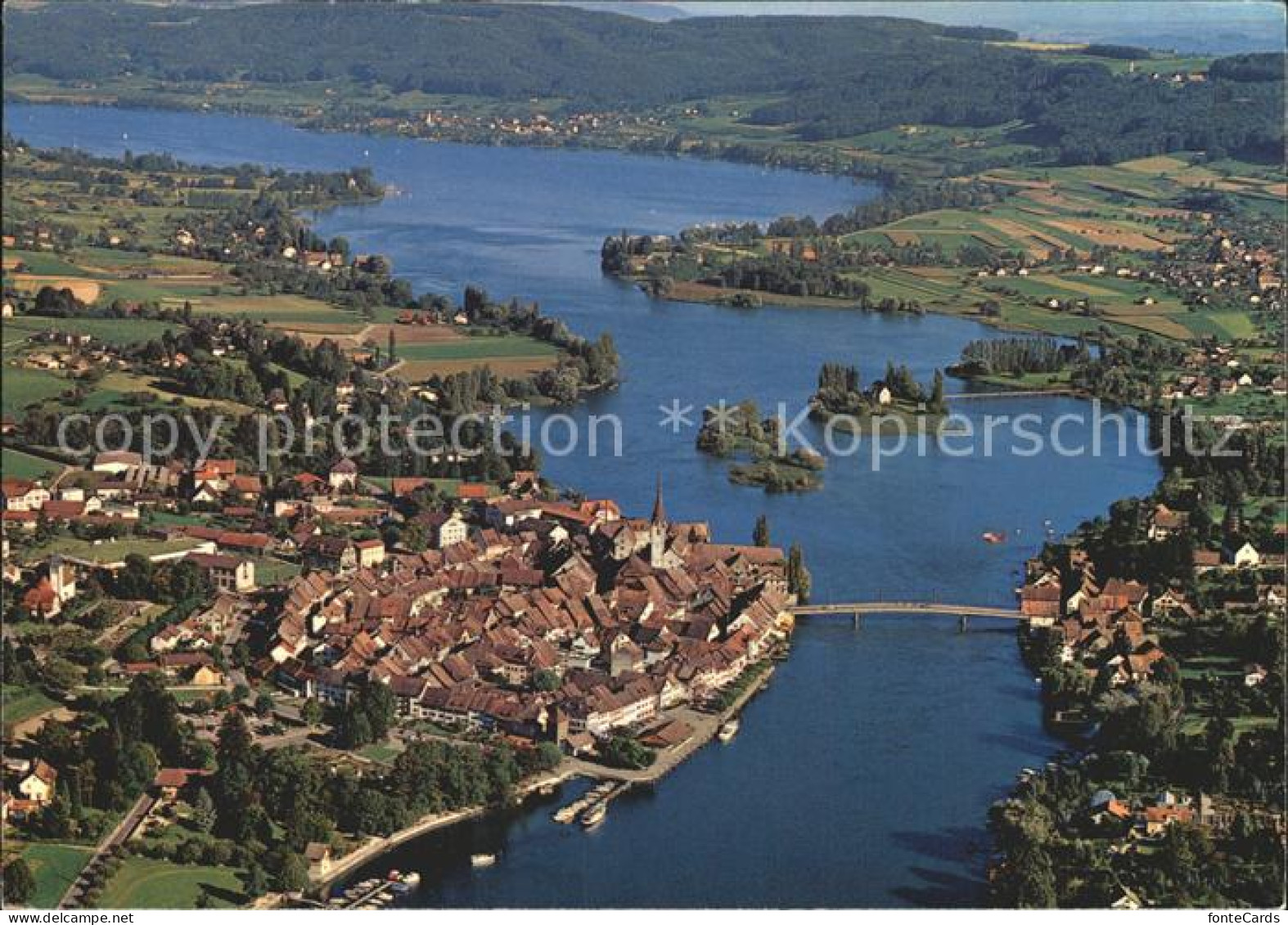 12257794 Stein Rhein Mit Untersee Fliegeraufnahme Stein Am Rhein - Sonstige & Ohne Zuordnung