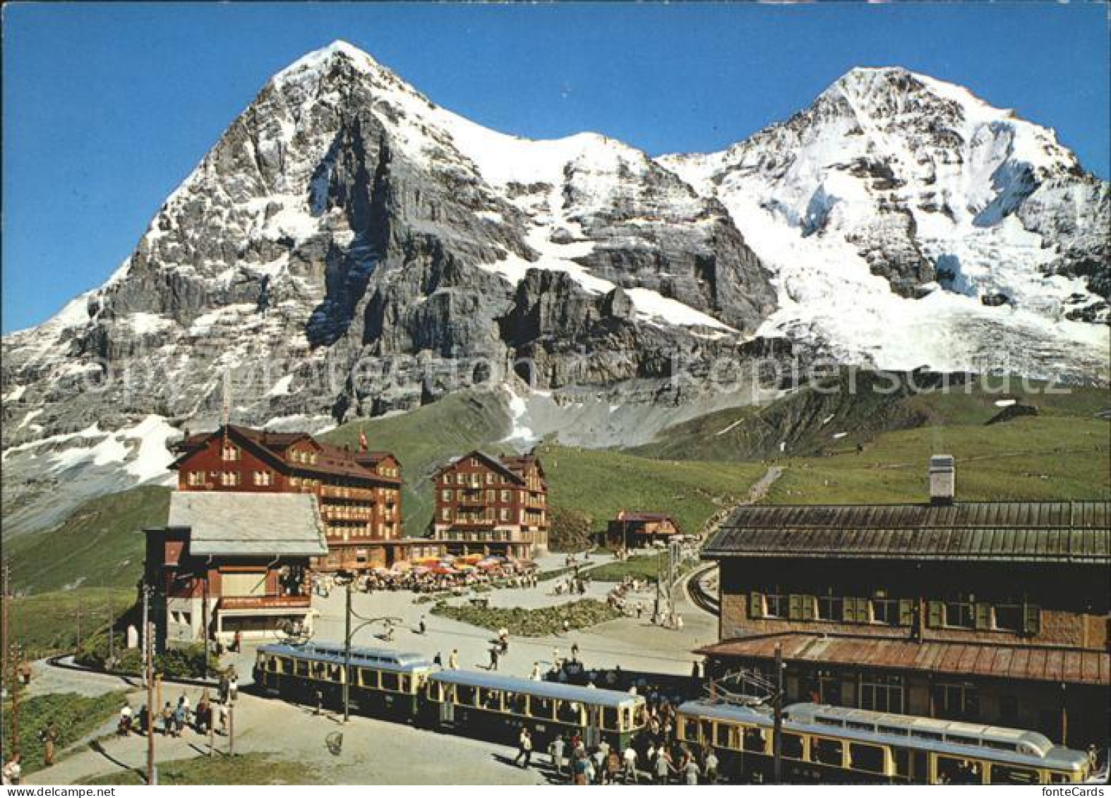 12257654 Kleine Scheidegg Interlaken Berghotel Restaurant Eisenbahn Eiger Moench - Other & Unclassified