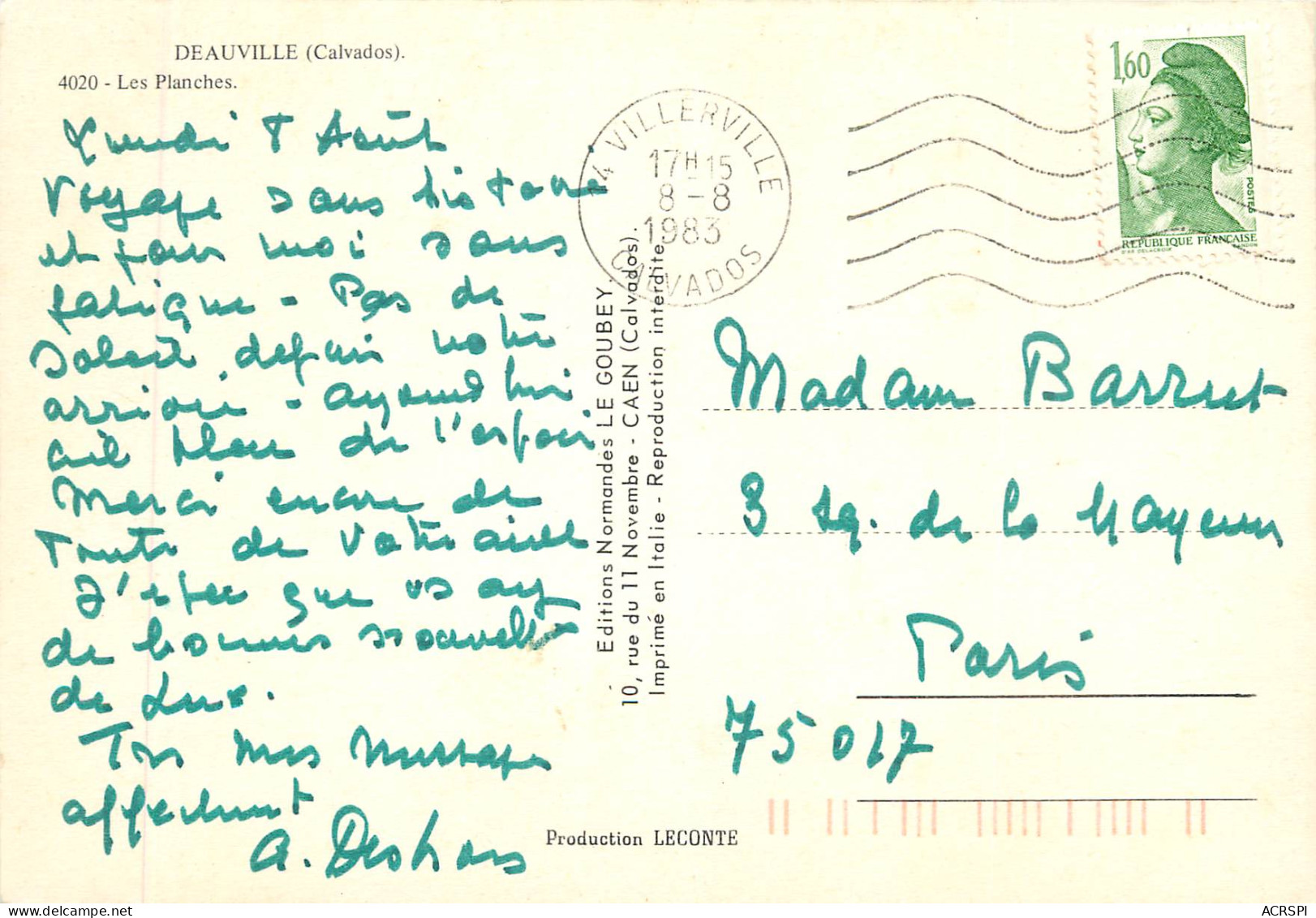 DEAUVILLE Les Planches 18(scan Recto-verso) MB2389 - Deauville
