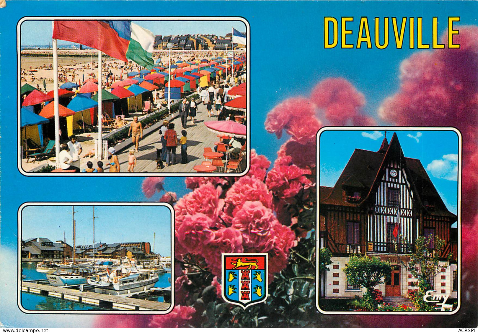 DEAUVILLE Les Planches Port Deauville L Hotel De Ville 13(scan Recto-verso) MB2389 - Deauville