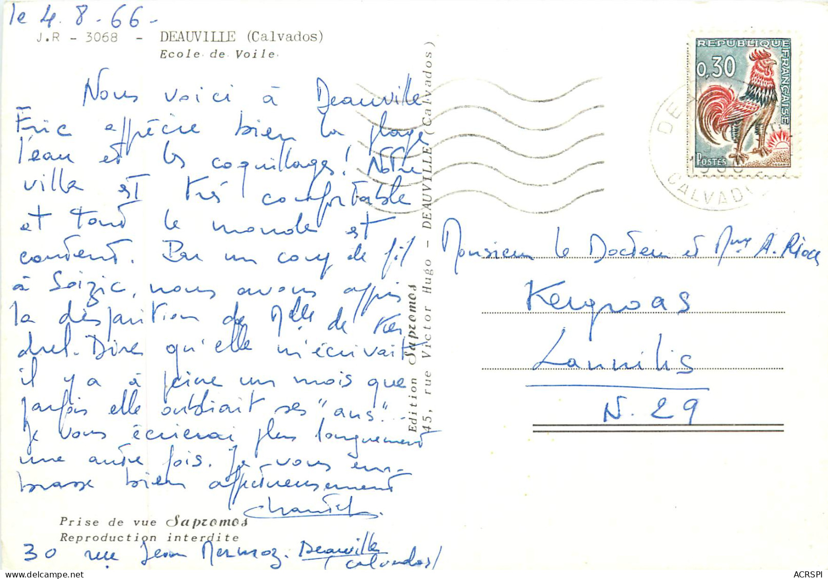 DEAUVILLE Ecole De Voile 19(scan Recto-verso) MB2391 - Deauville