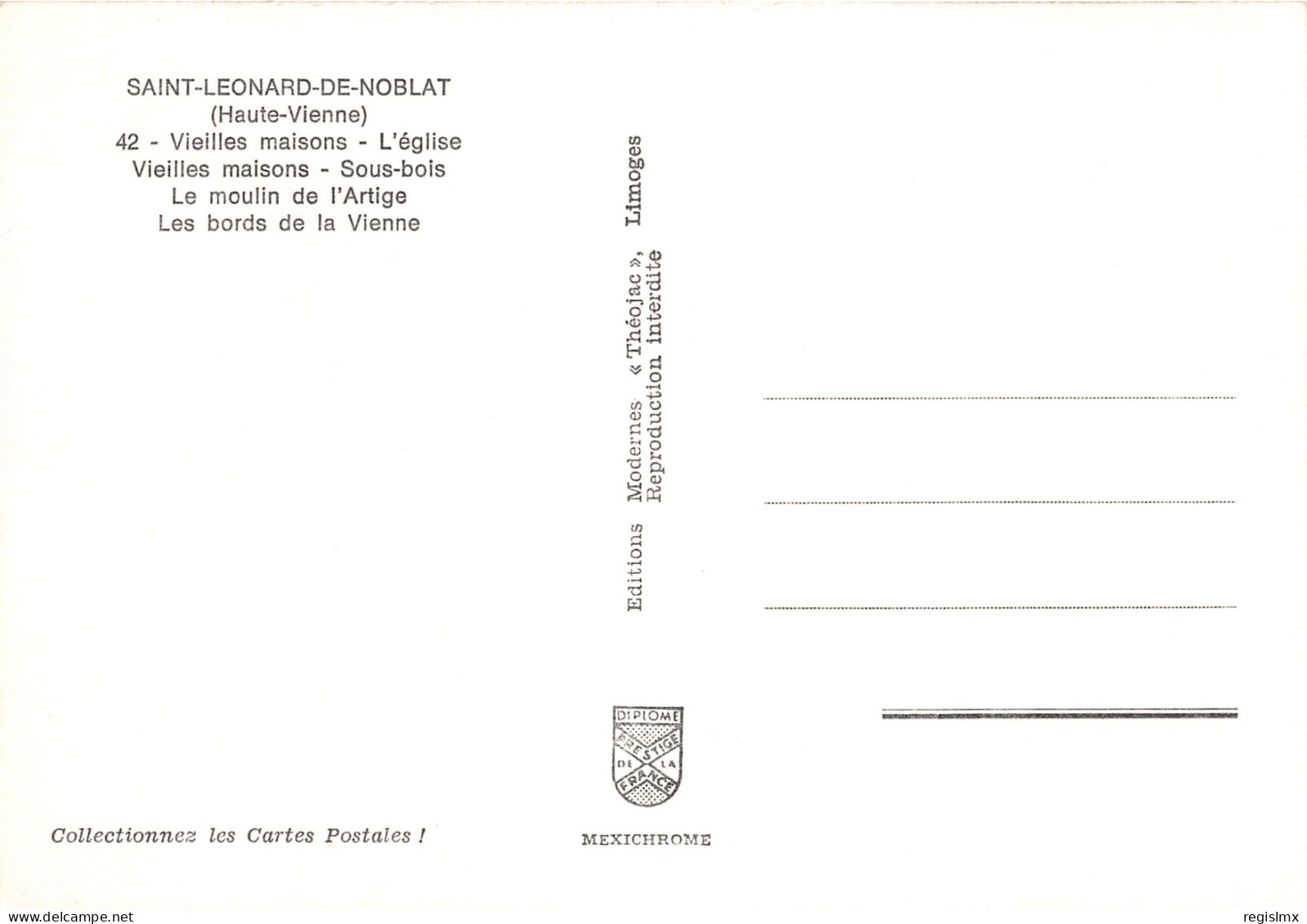 87-SAINT LEONARD DE NOBLAT-N°1032-D/0365 - Saint Leonard De Noblat