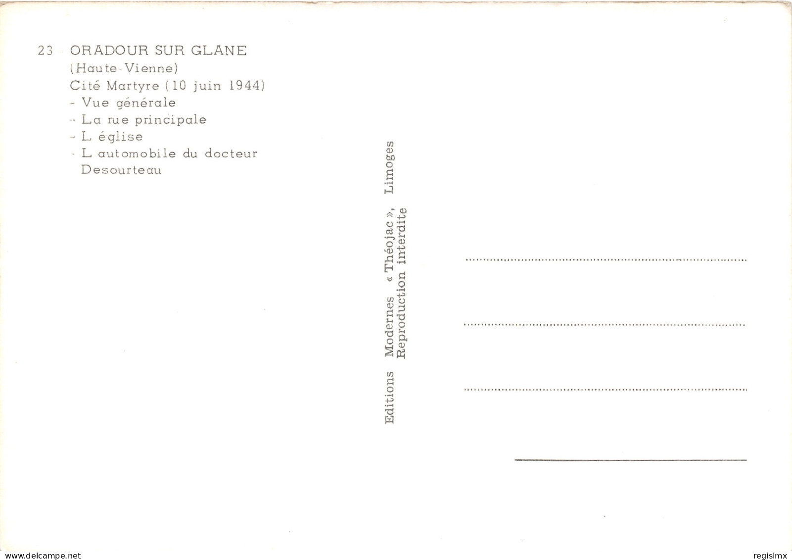 87-ORADOUR SUR GLANE-N°1032-D/0195 - Oradour Sur Glane