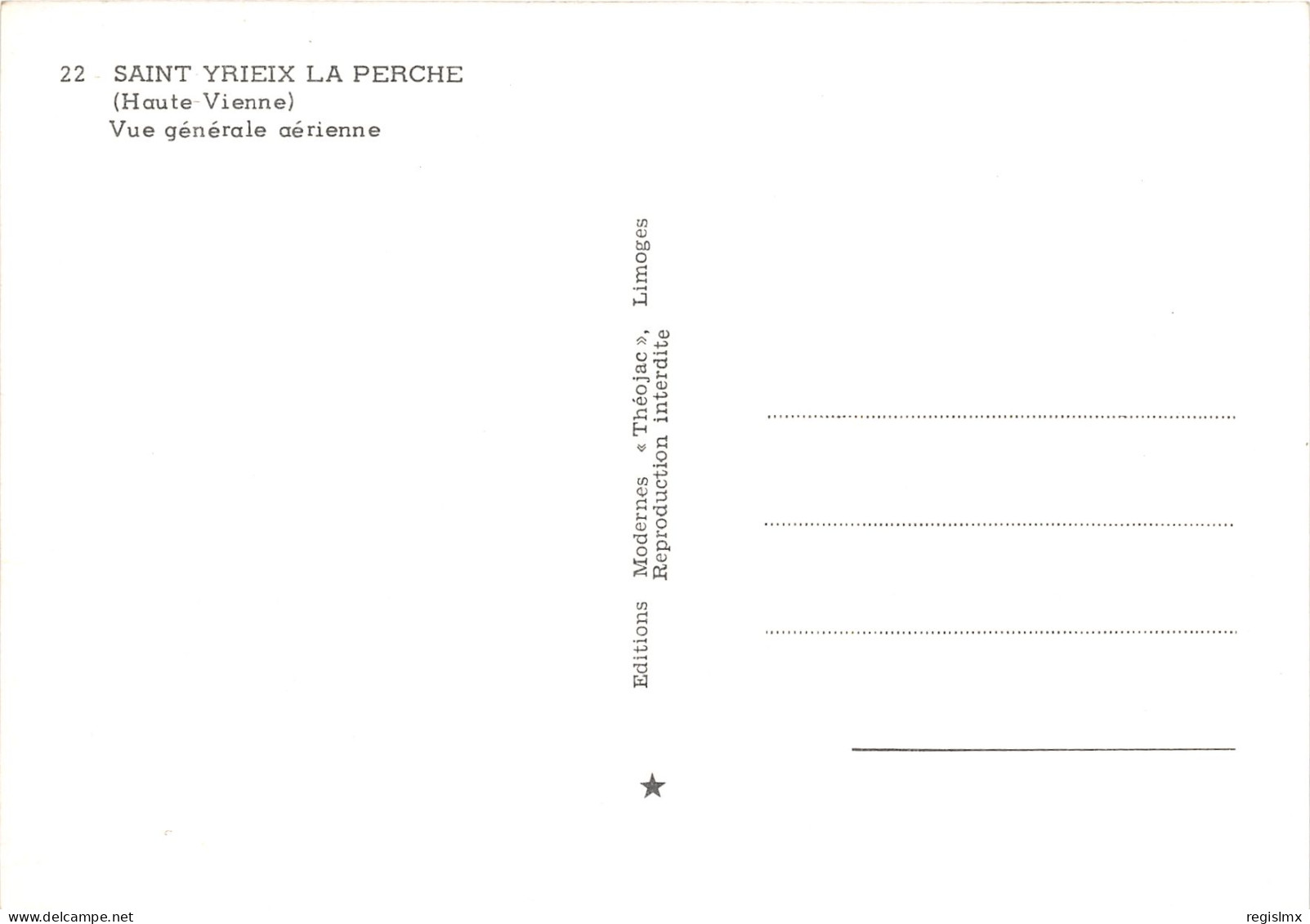 87-SAINT YRIEIX LA PERCHE-N°1032-D/0189 - Saint Yrieix La Perche