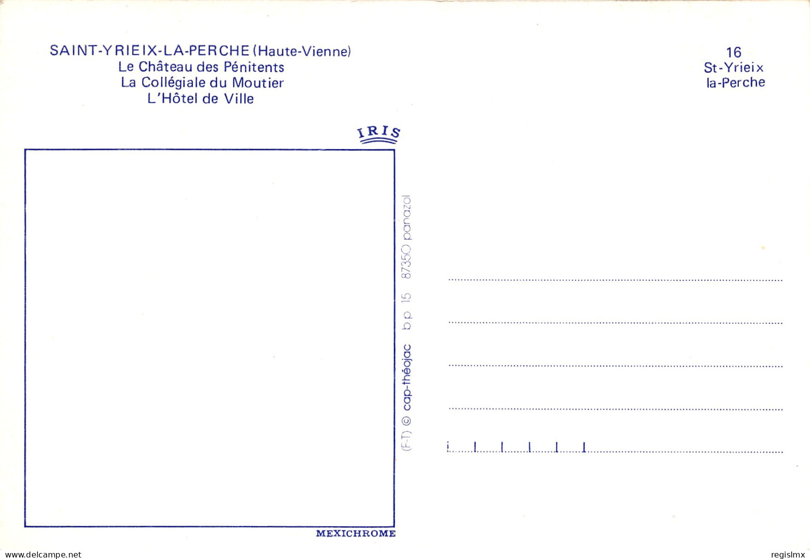 87-SAINT YRIEIX LA PERCHE-N°1032-D/0167 - Saint Yrieix La Perche