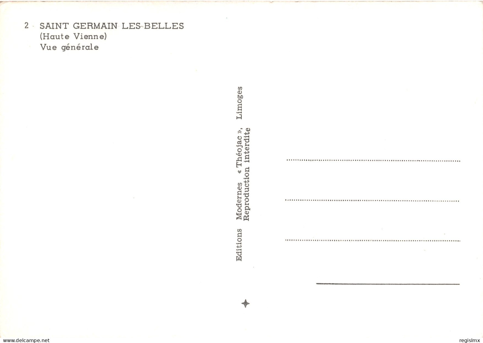 87-SAINT GERMAIN LES BELLES-N°1032-D/0017 - Saint Germain Les Belles
