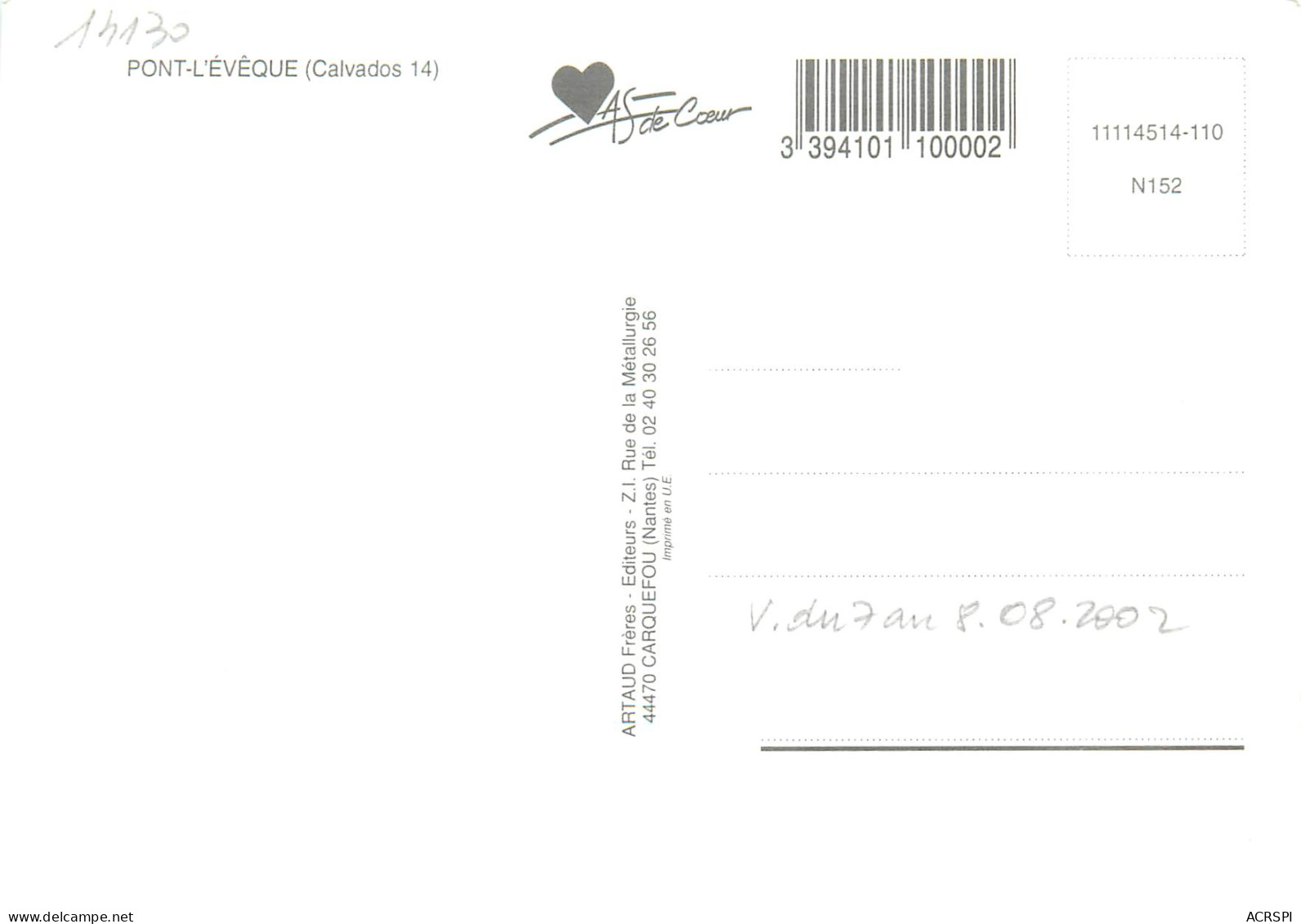 PONT L EVEQUE 13(scan Recto-verso) MB2393 - Pont-l'Evèque