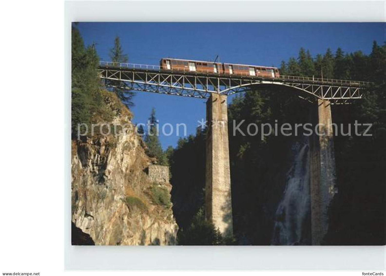 12255764 Gornergratbahn Findelbach-Bruecke Zermatt Wallis  Gornergratbahn - Other & Unclassified