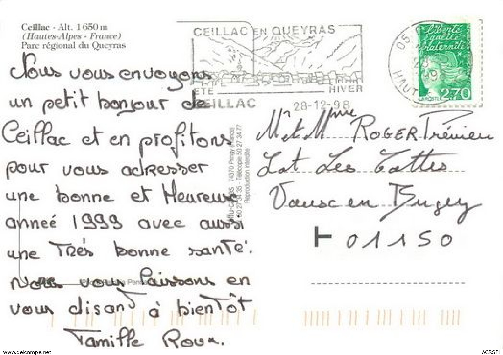 CEILLAC  Vue Des Maisons  4   (scan Recto-verso)MA2276Bis - Other & Unclassified