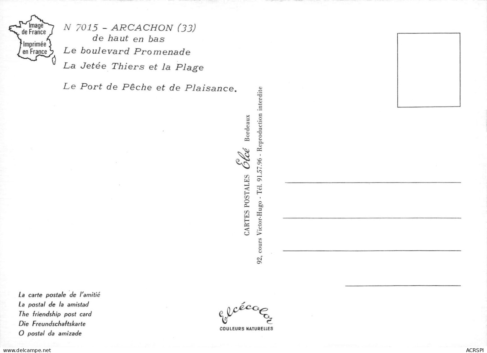 ARCACHON Divers Vues  45 (scan Recto Verso)MA2274UND - Arcachon