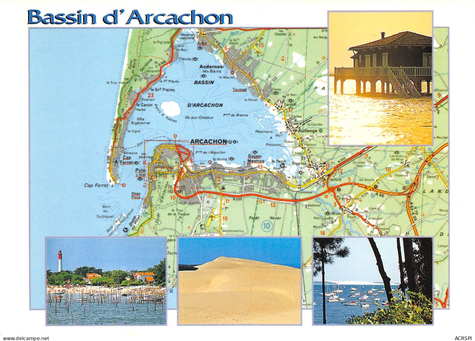Bassin D' ARCACHON  Description Plan Map   30 (scan Recto Verso)MA2274UND - Arcachon
