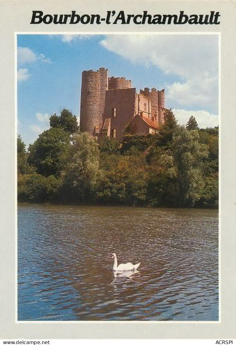 BOURBON L 'ARCHAMBAULT   L'étang Et Le Chateau  2   (scan Recto-verso)MA2274Ter - Bourbon L'Archambault