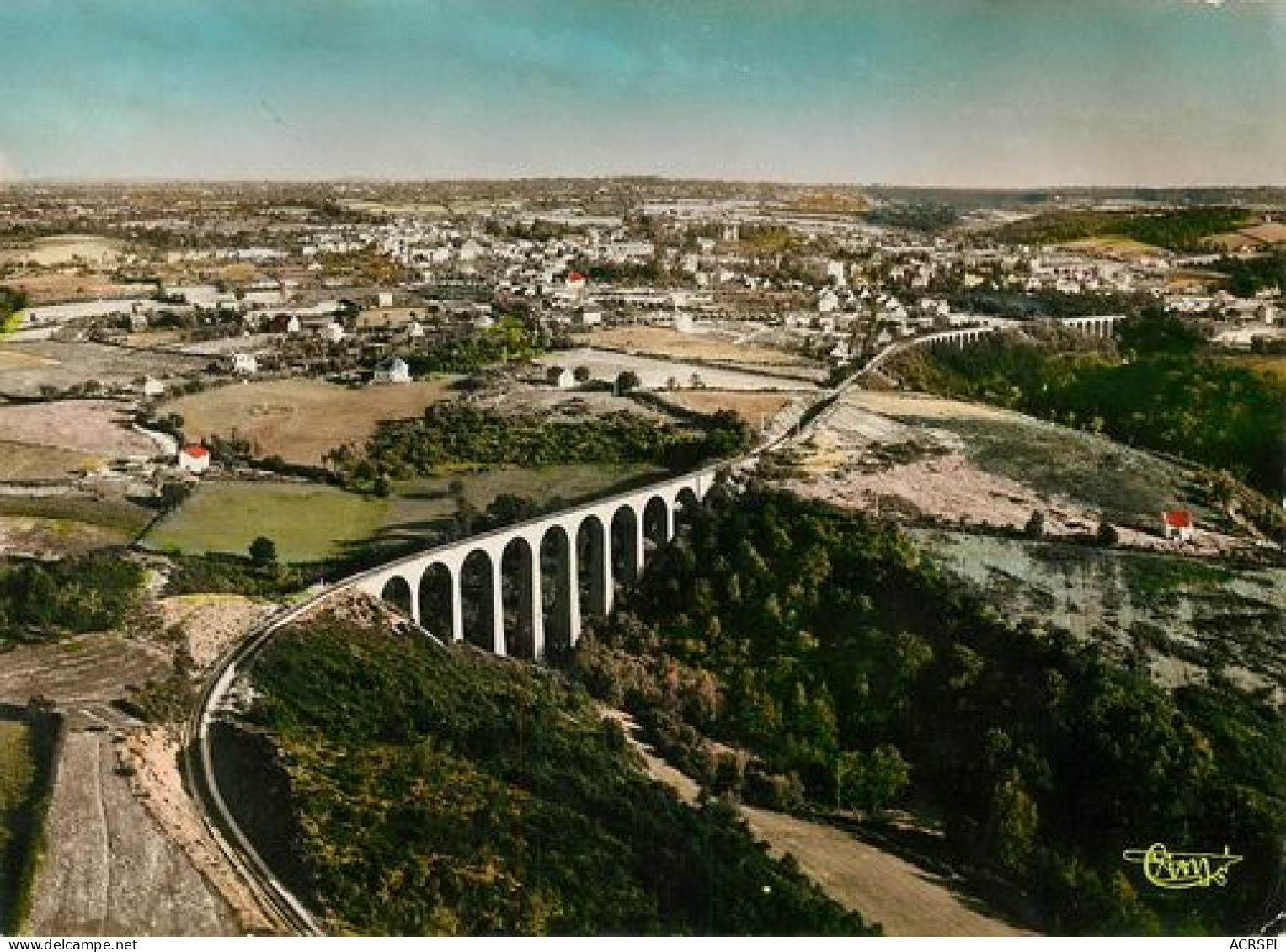 NERIS LES BAINS  Vue Aerienne  25  (scan Recto-verso)MA2274Bis - Neris Les Bains