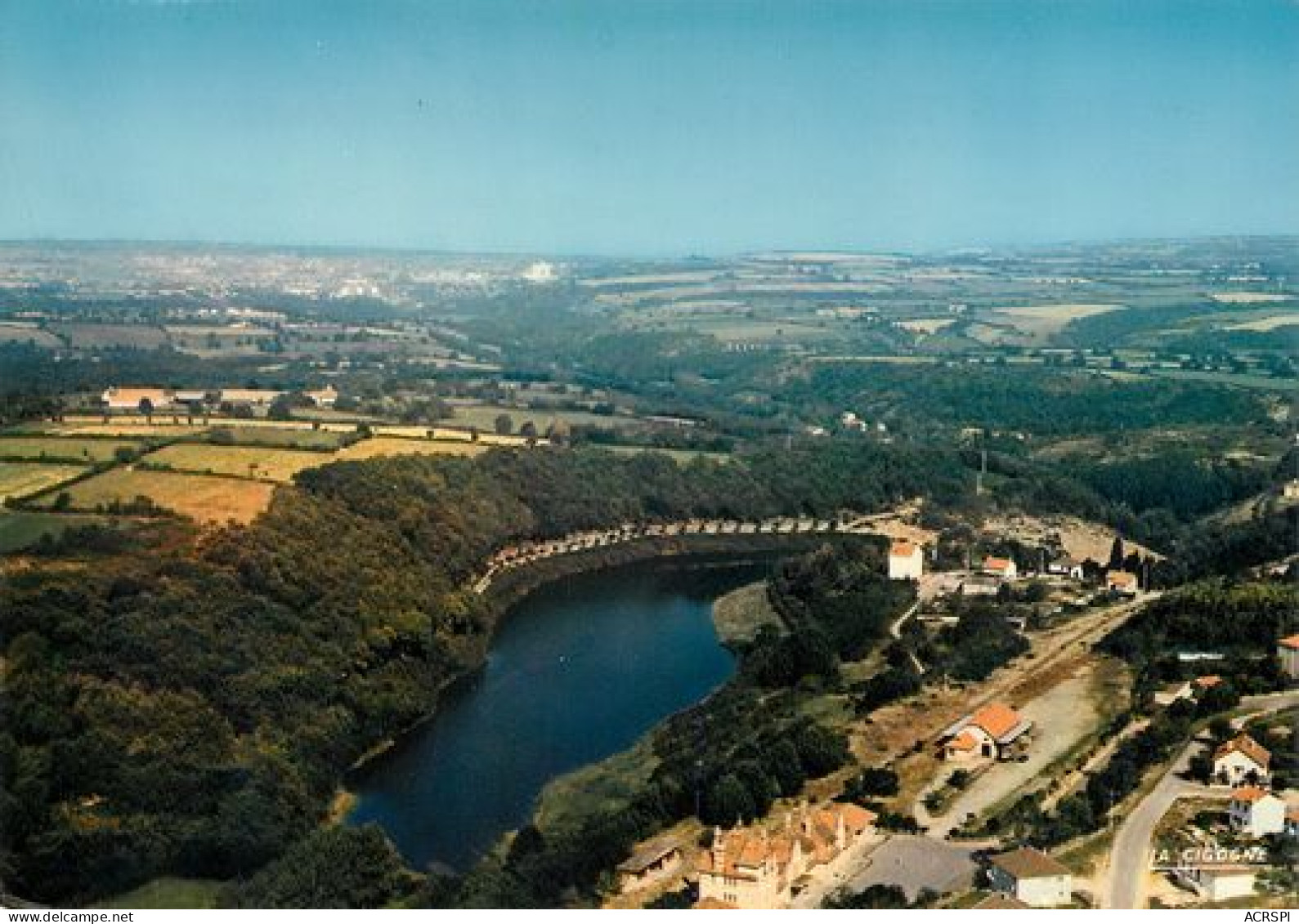 NERIS LES BAINS  Le Plan D'eau Vue D'avion  31  (scan Recto-verso)MA2274Bis - Neris Les Bains