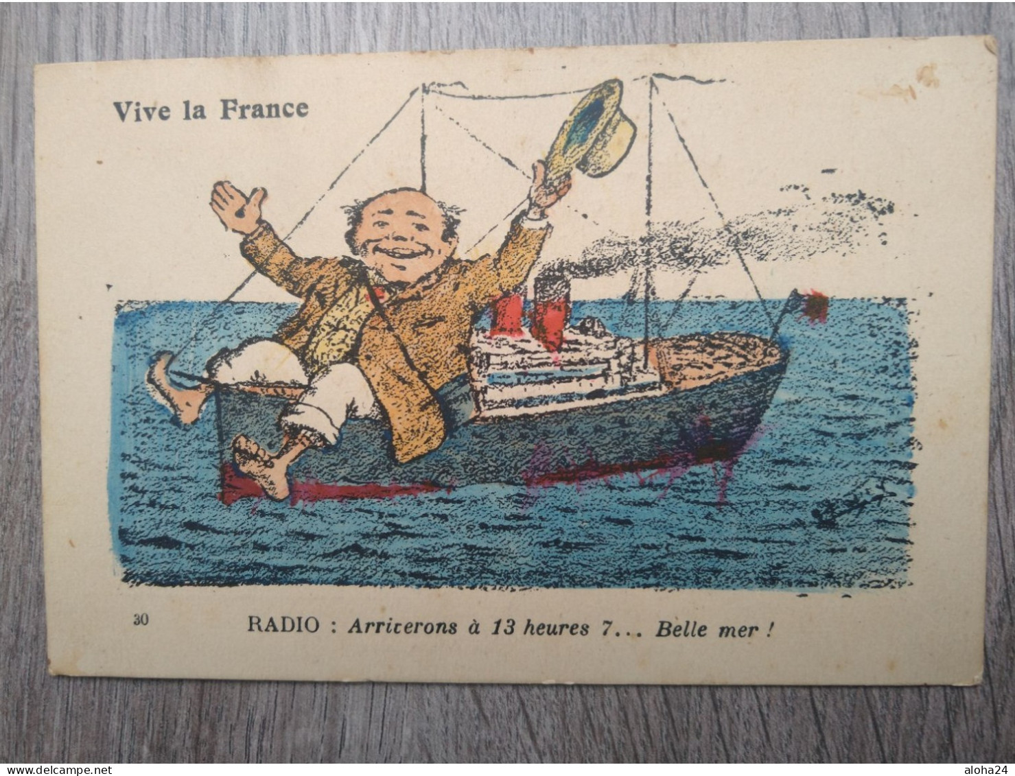 ILLUSTRATION VIVE LA FRANCE BATEAU MER - 10943 - Sin Clasificación