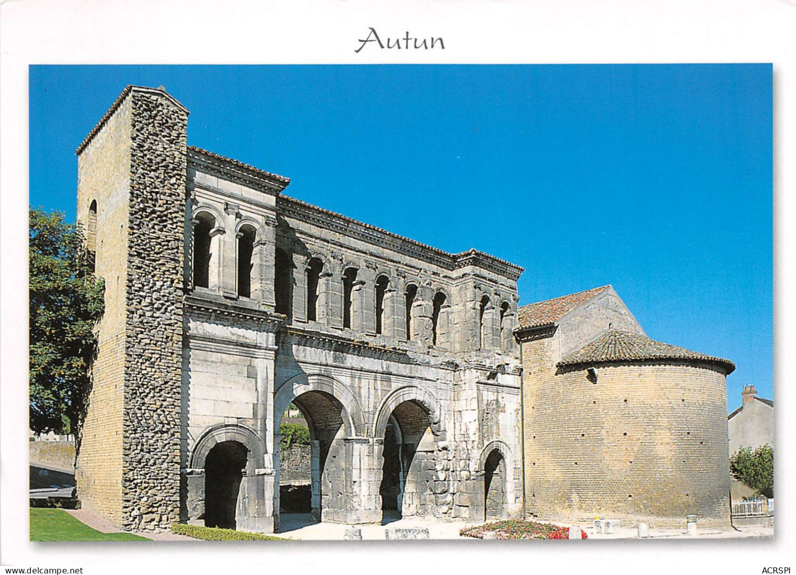 AUTUN La Porte De Langres Fut Probablement Construite En Deux Epoques Differentes 27(scan Recto-verso) MA2273 - Autun