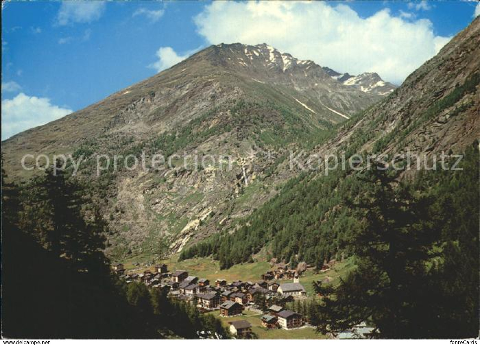 12254774 Saas Almagell Panorama Mit Trifthorn Walliser Alpen Saas Almagell - Other & Unclassified
