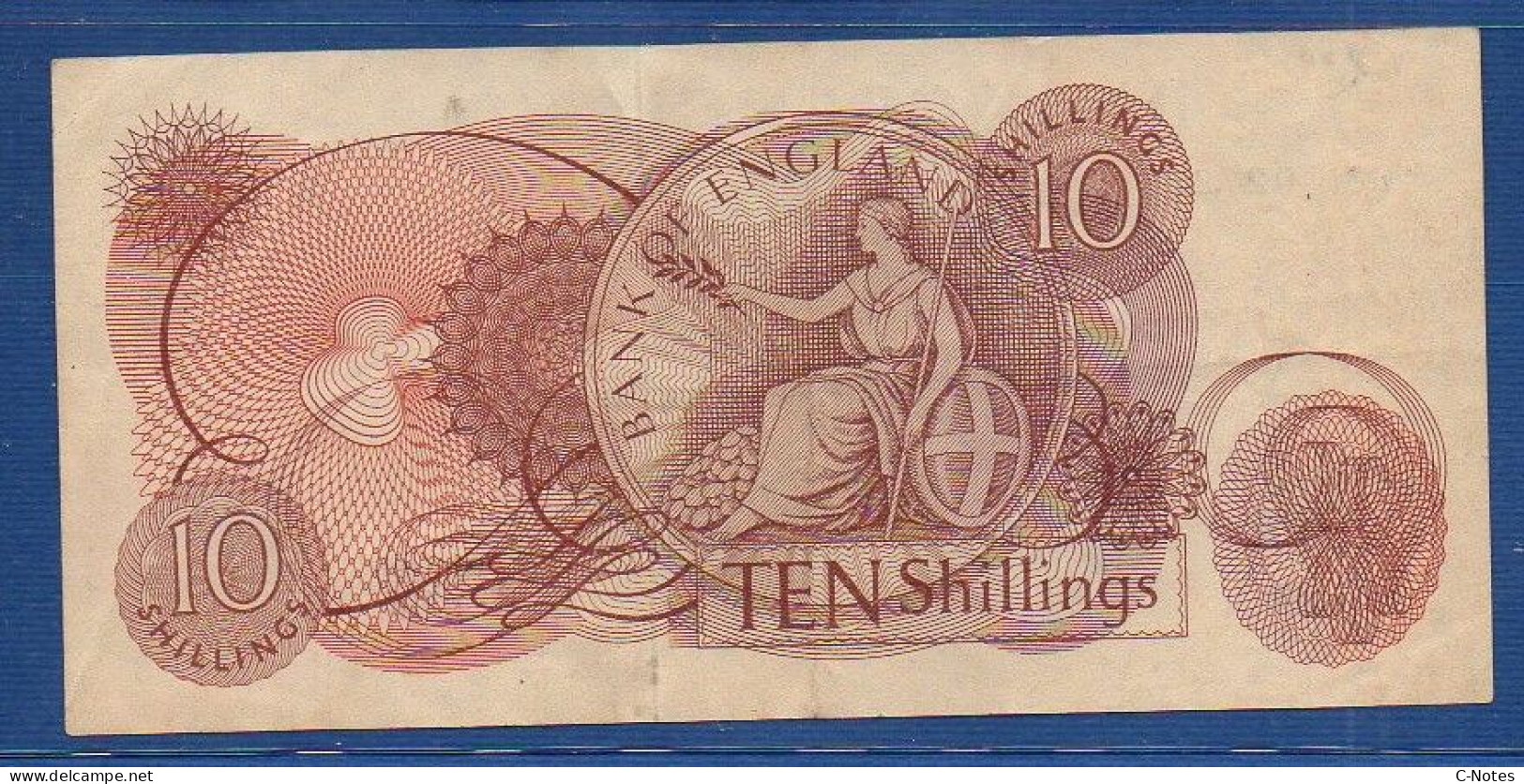 GREAT BRITAIN - P.373b – 10 Shillings ND (1960 - 1970) VF,  S/n 63H 027288 - 10 Shillings