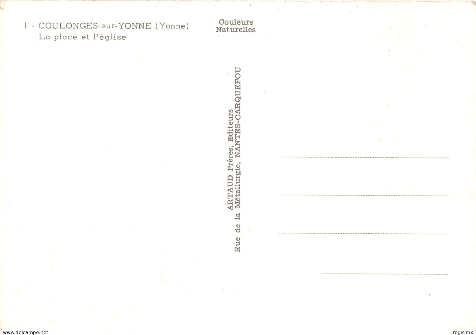 89-COULANGES SUR YONNE-N°1033-B/0373 - Coulanges Sur Yonne