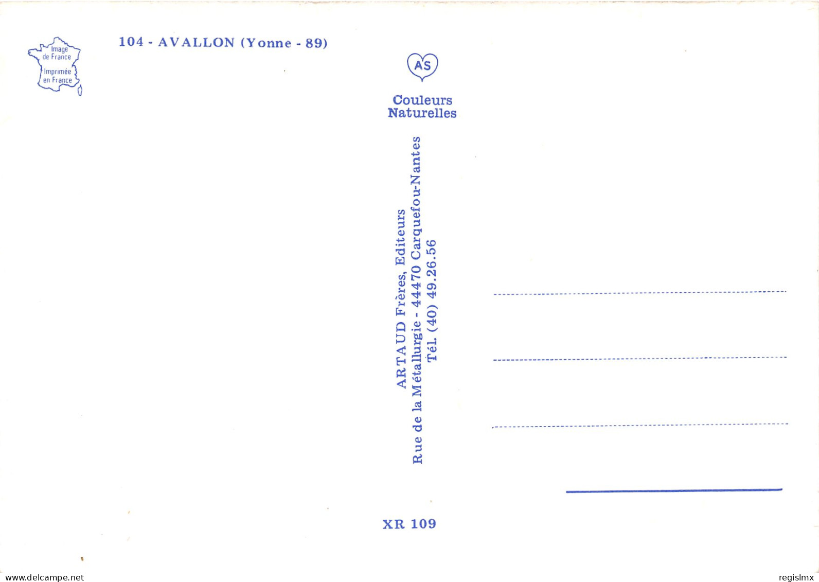 89-AVALLON-N°1033-B/0255 - Avallon