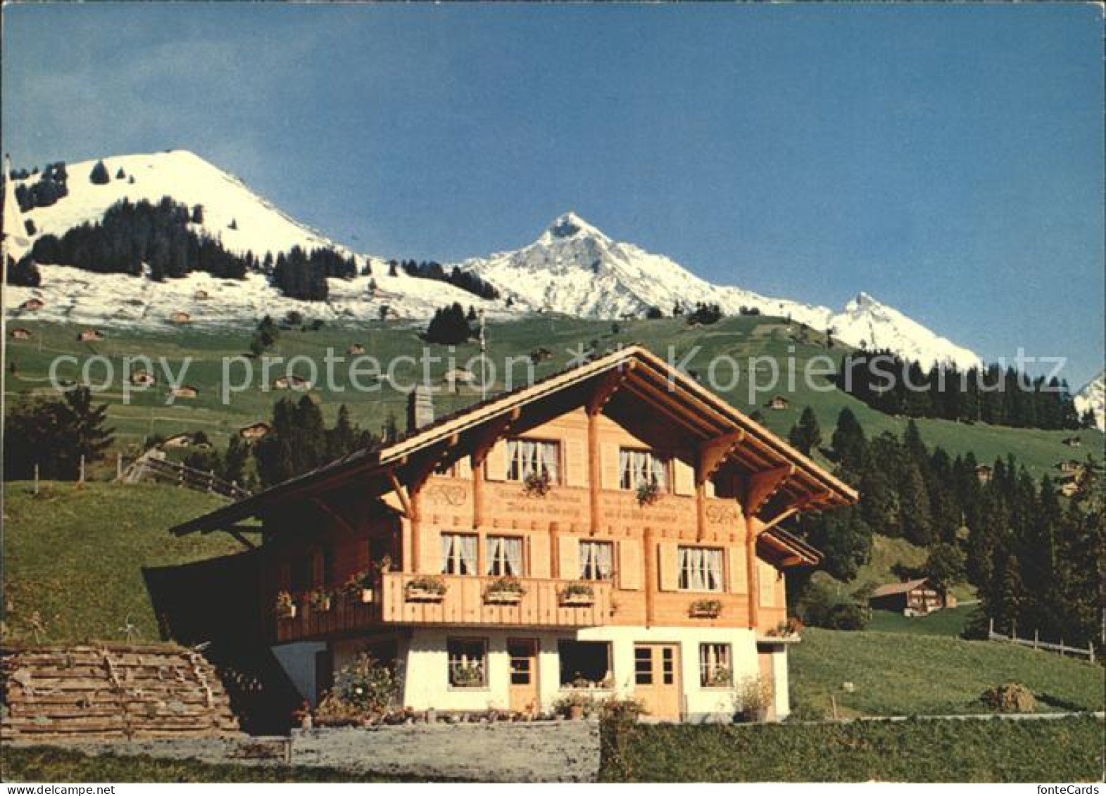 12254352 Adelboden Blatti Wohnhaus Holzschnitzereie Adelboden BE - Other & Unclassified