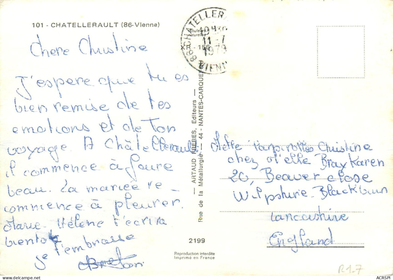 Chatellerault  Multivue Souvenir   47   (scan Recto-verso)MA2280Ter - Chatellerault