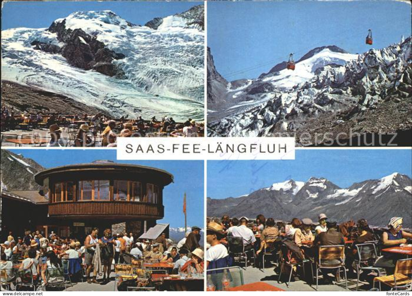 12254272 Saas-Fee Laengfluh Bergsteigerheim Restaurant Gletscher Saas-Fee - Other & Unclassified