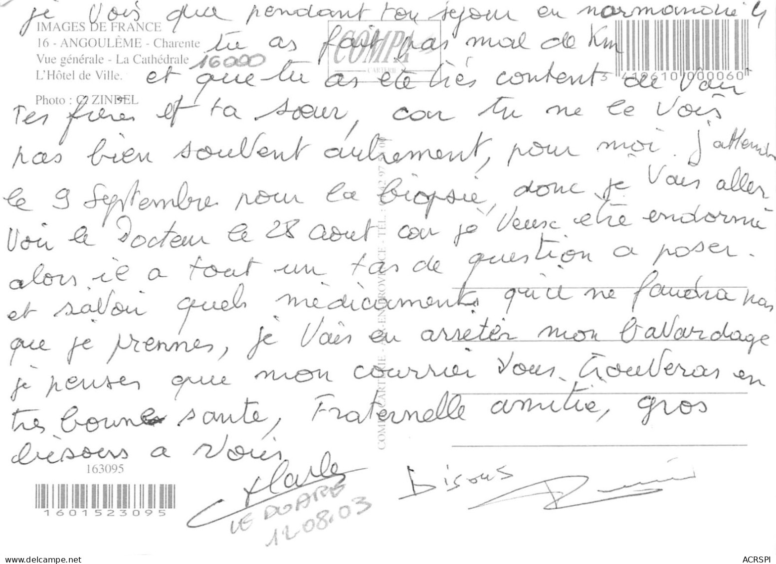 ANGOULEME  Multivue  30   (scan Recto-verso)MA2280Bis - Angouleme