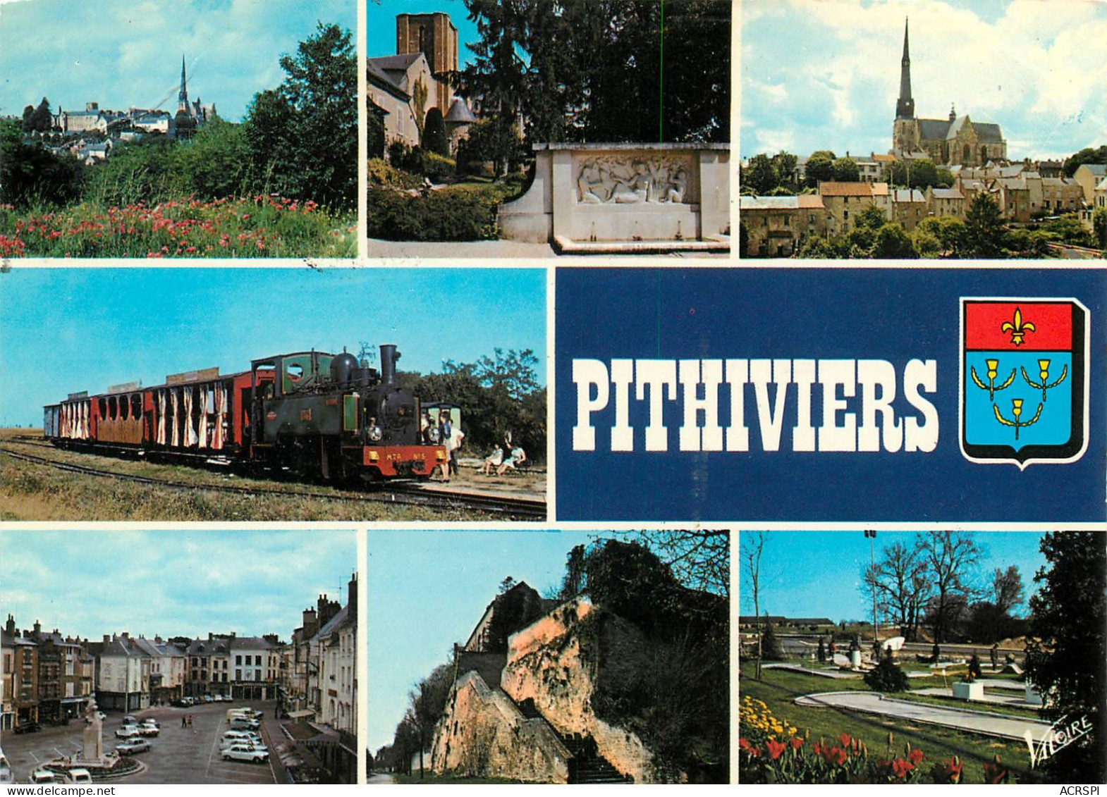 PITHIVIERS  Multivue Petit Train 22  (scan Recto-verso)MA2279Bis - Pithiviers