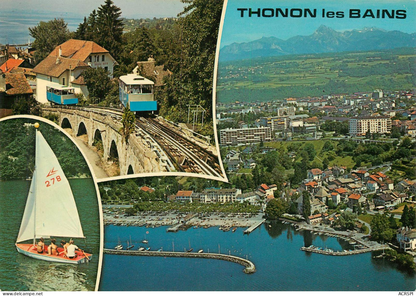 THONON LES BAINS  Le Petit Train à Crémaillere  28  (scan Recto-verso)MA2279Bis - Thonon-les-Bains