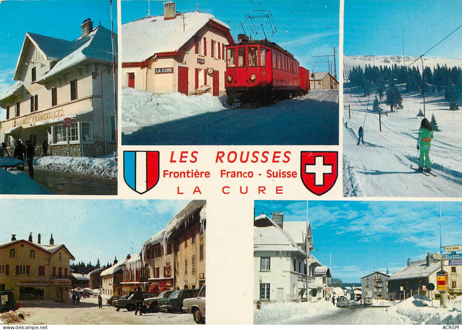 LES ROUSSES  La Cure  Saint Claude  Train 8   (scan Recto-verso)MA2279Bis - Saint Claude