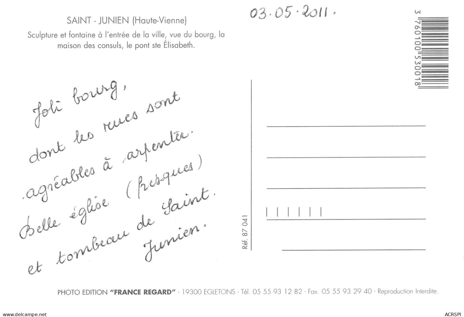 SAINT JUNIEN  Multivue Haute Vienne  6   (scan Recto-verso)MA2279 - Saint Junien
