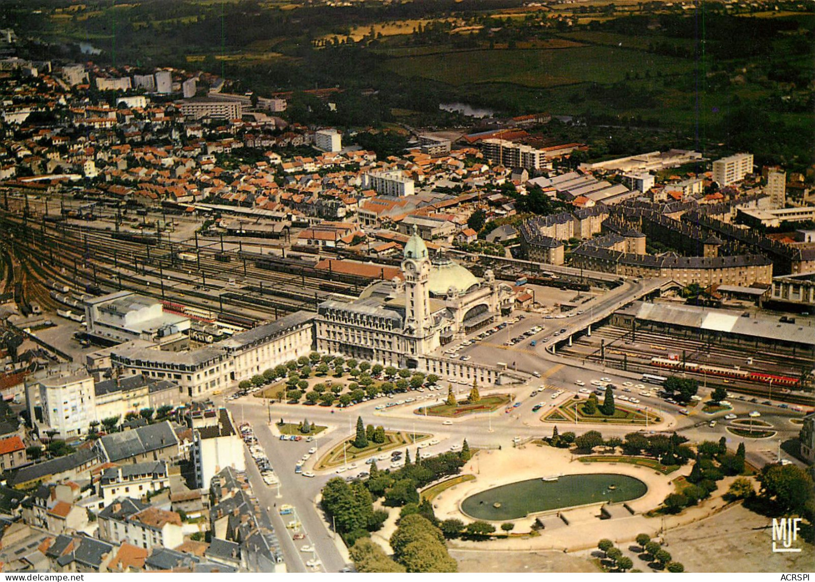 LIMOGES  La Gare Vue Aerienne Lavaux 15   (scan Recto-verso)MA2278Ter - Limoges