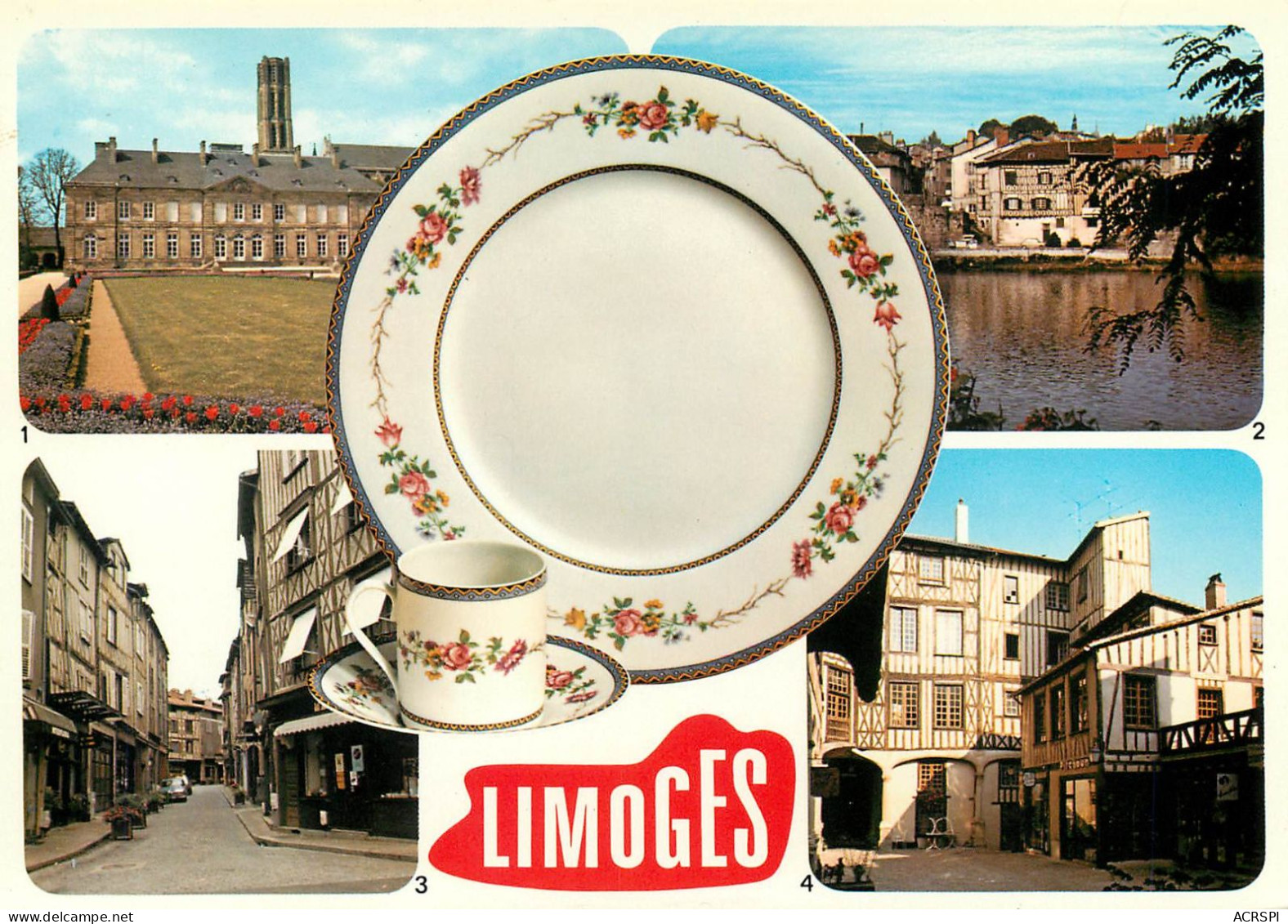 LIMOGES La Capitale Mondiale De La Porcelaine  8   (scan Recto-verso)MA2278Ter - Limoges