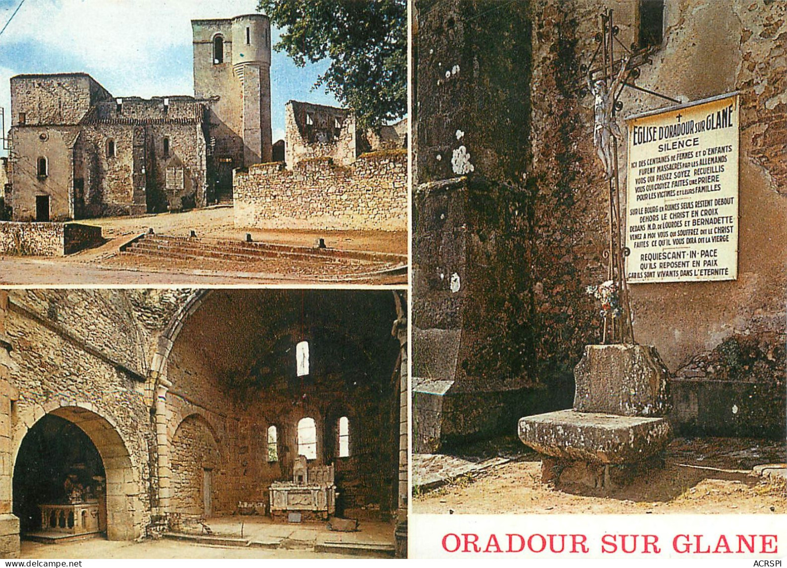 ORADOUR  Sur GLANE  L' église  34  (scan Recto-verso)MA2277Ter - Oradour Sur Glane