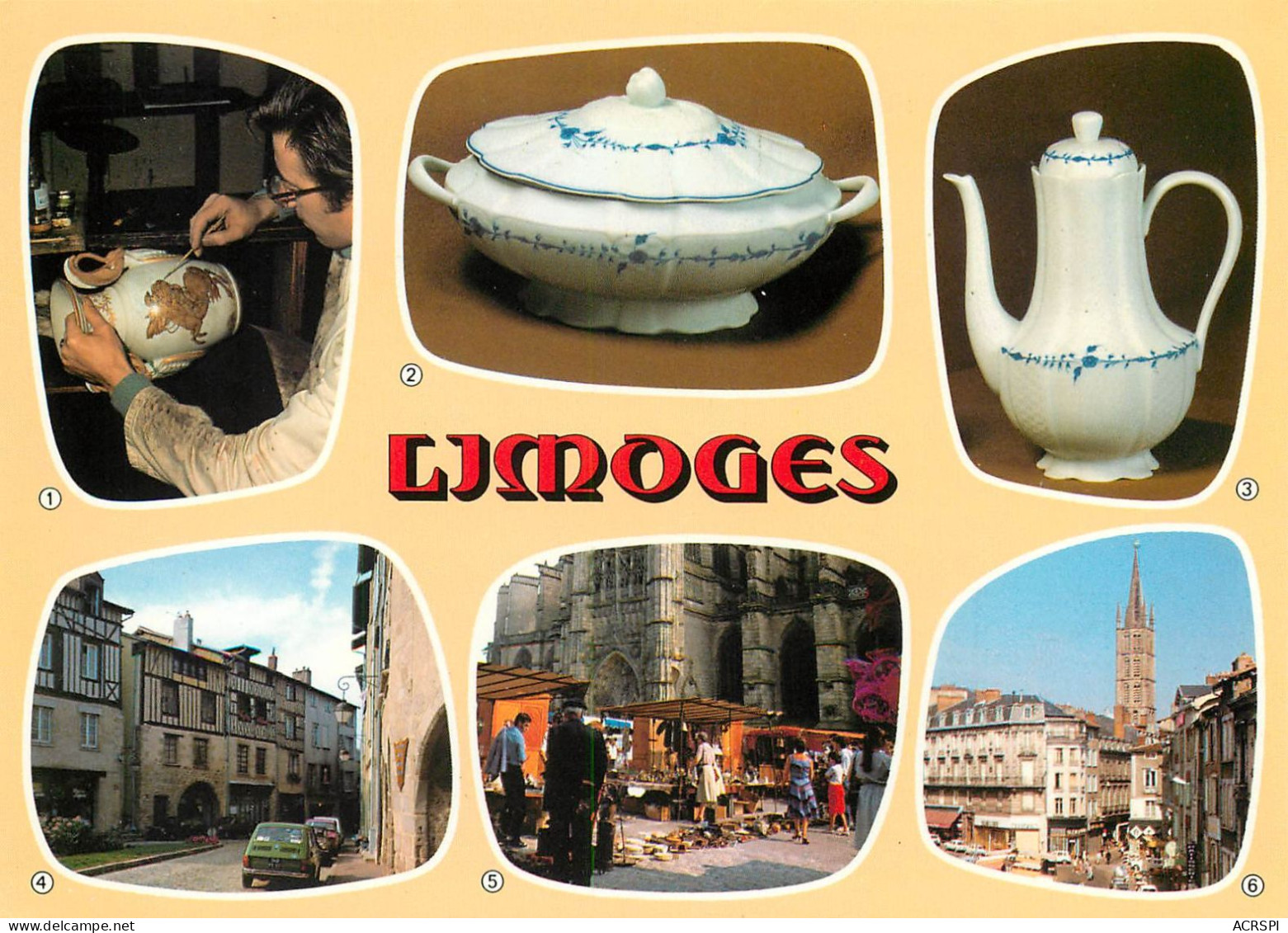 LIMOGES  Porcelaines  16   (scan Recto-verso)MA2277Bis - Limoges