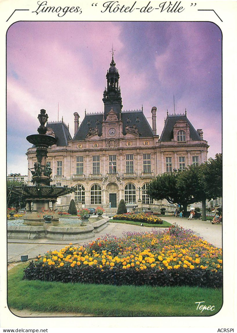 LIMOGES   Hotel De Ville  10   (scan Recto-verso)MA2277Bis - Limoges