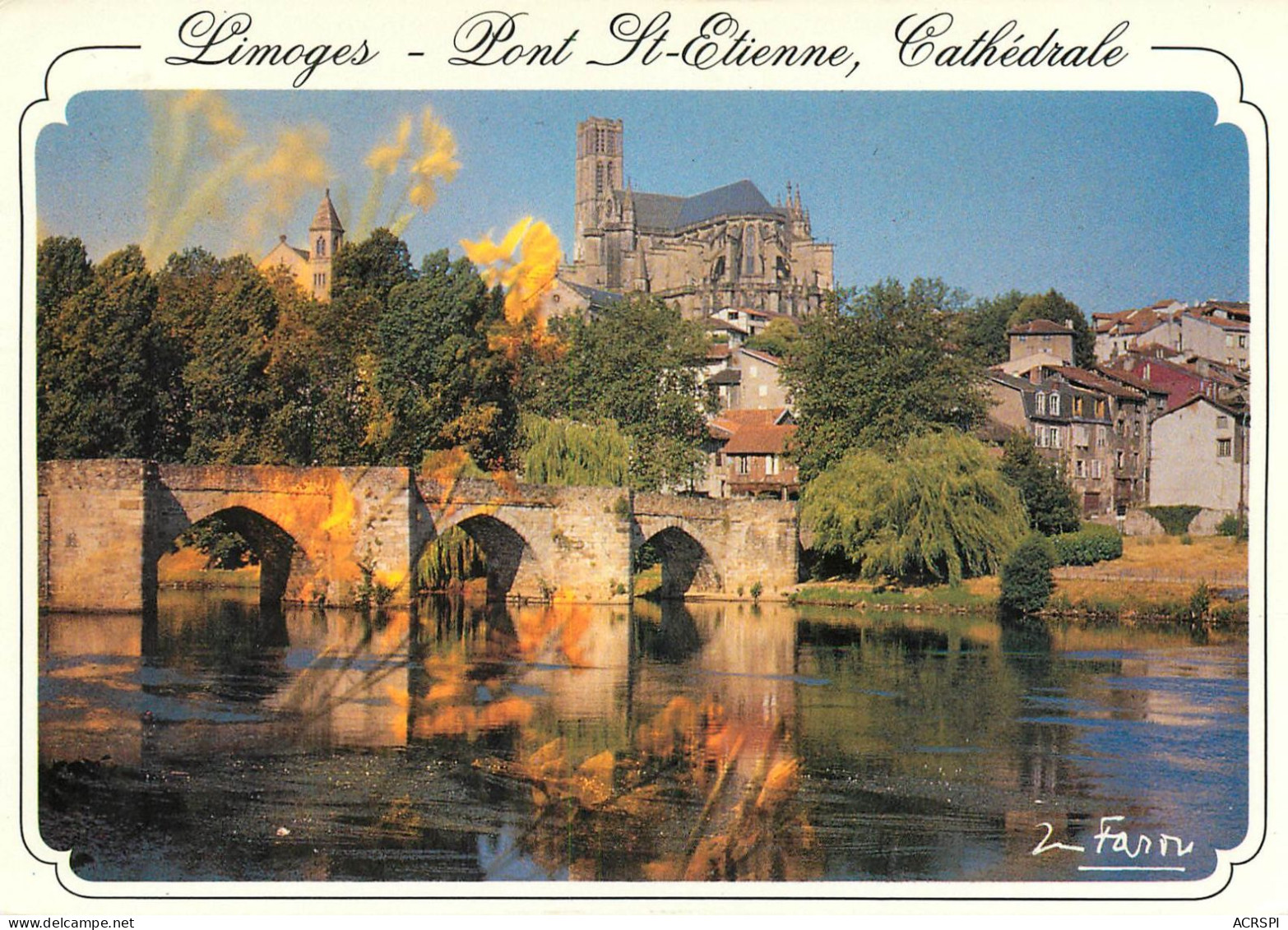 LIMOGES   Pont St Etienne  Cathedrale  13   (scan Recto-verso)MA2277Bis - Limoges