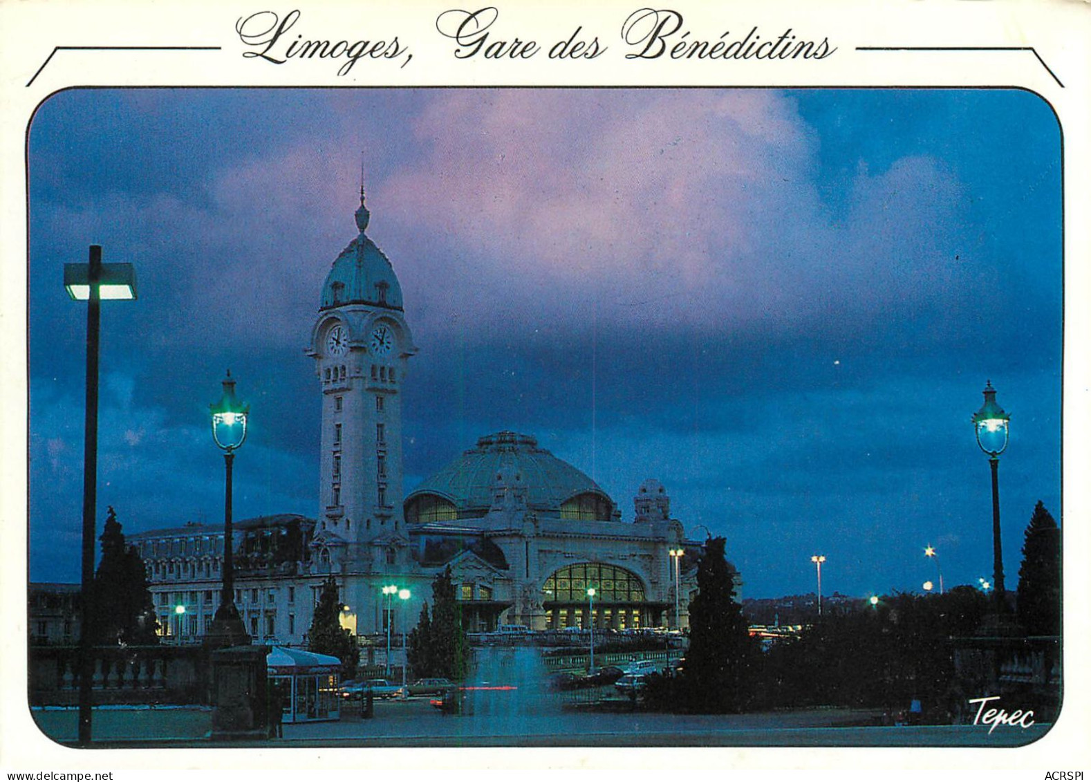 LIMOGES   La Gare De Nuit  14   (scan Recto-verso)MA2277Bis - Limoges