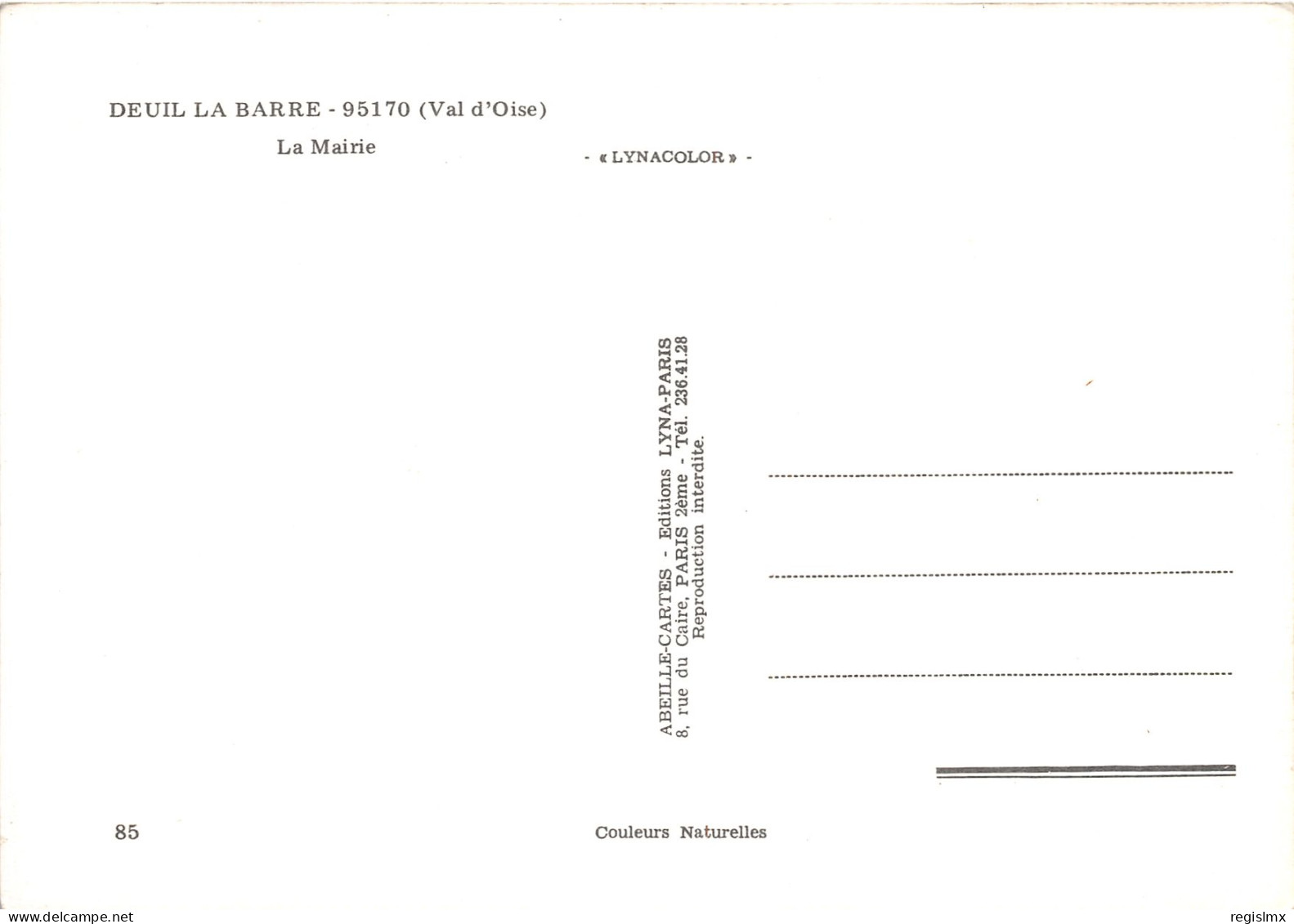 95-DEUIL LA BARRE-N°1034-A/0137 - Deuil La Barre