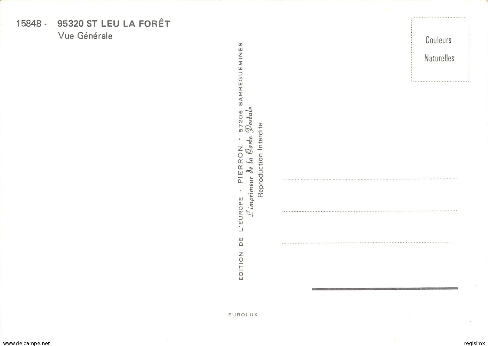 95-SAINT LEU LA FORET-N°1034-A/0055 - Saint Leu La Foret